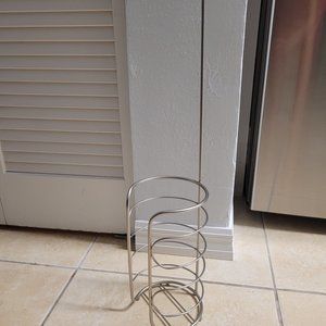 Stainless steel toilet paper holder and dispenser